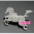 Broche de cavalo com corrida de prata